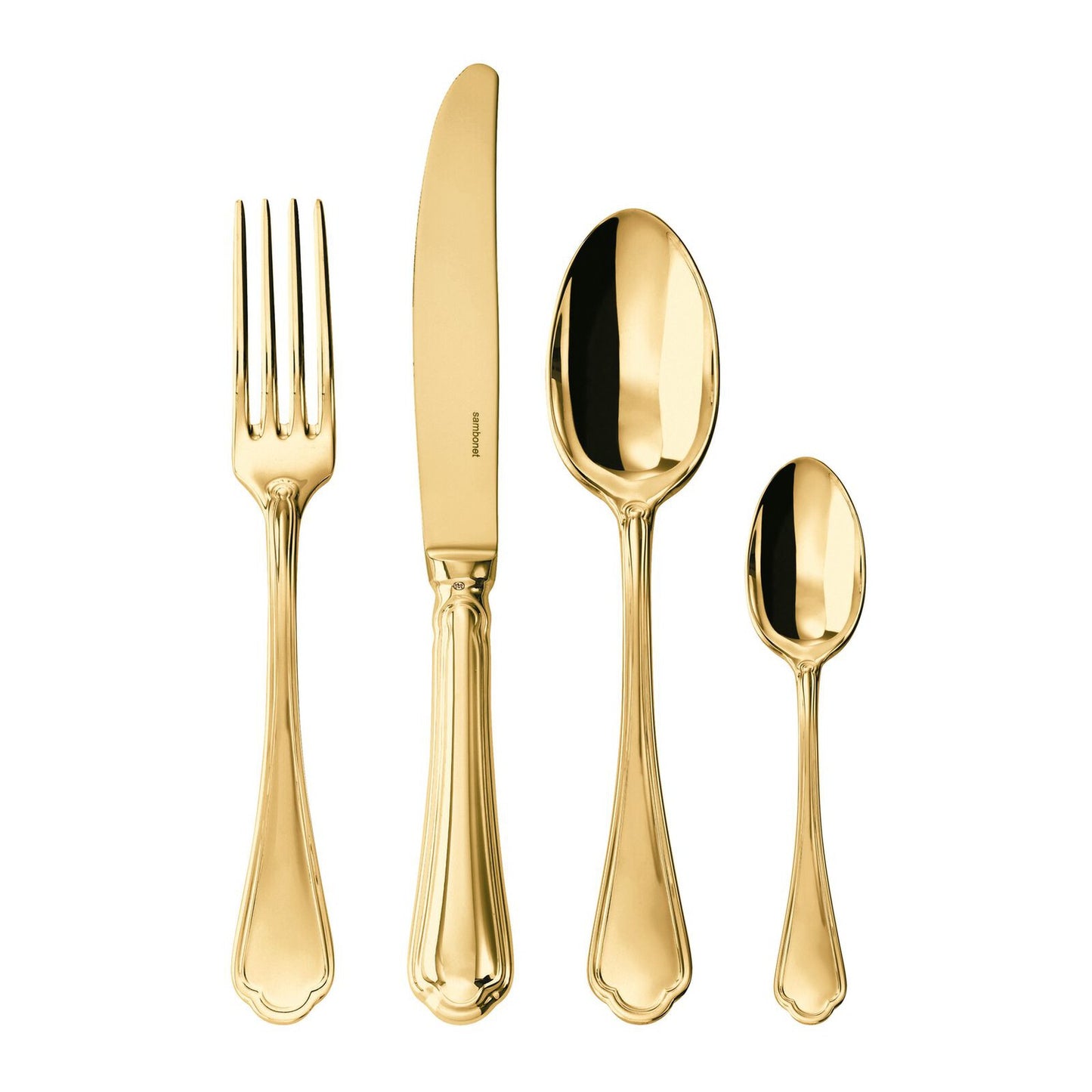 Set 24 posate Filet Toiras PVD gold