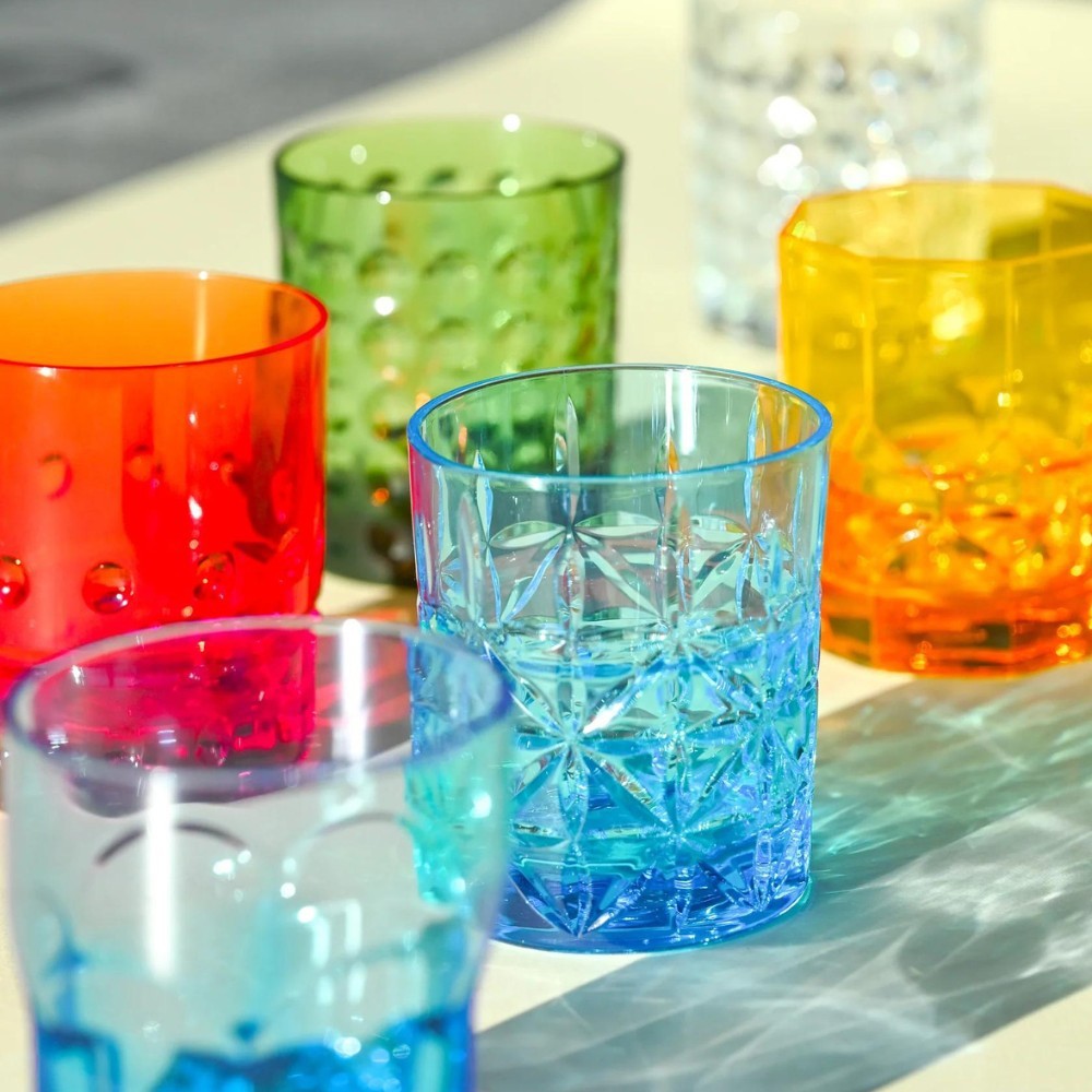 Set 6 bicchieri tumbler assortiti turchesi Baci Milano