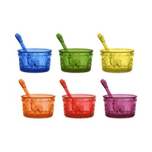 Set 6 coppette gelato colorate Baci Milano