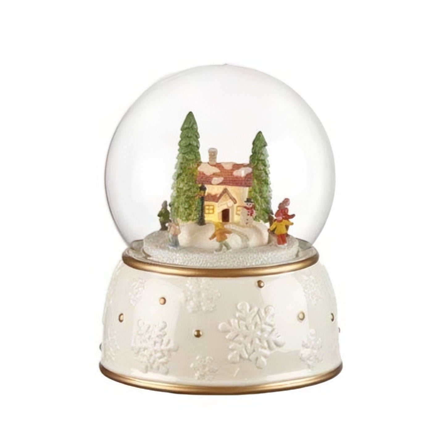 Cloche Con Villaggio Movimento Musica E Leds L`Oca Nera L'oca Nera