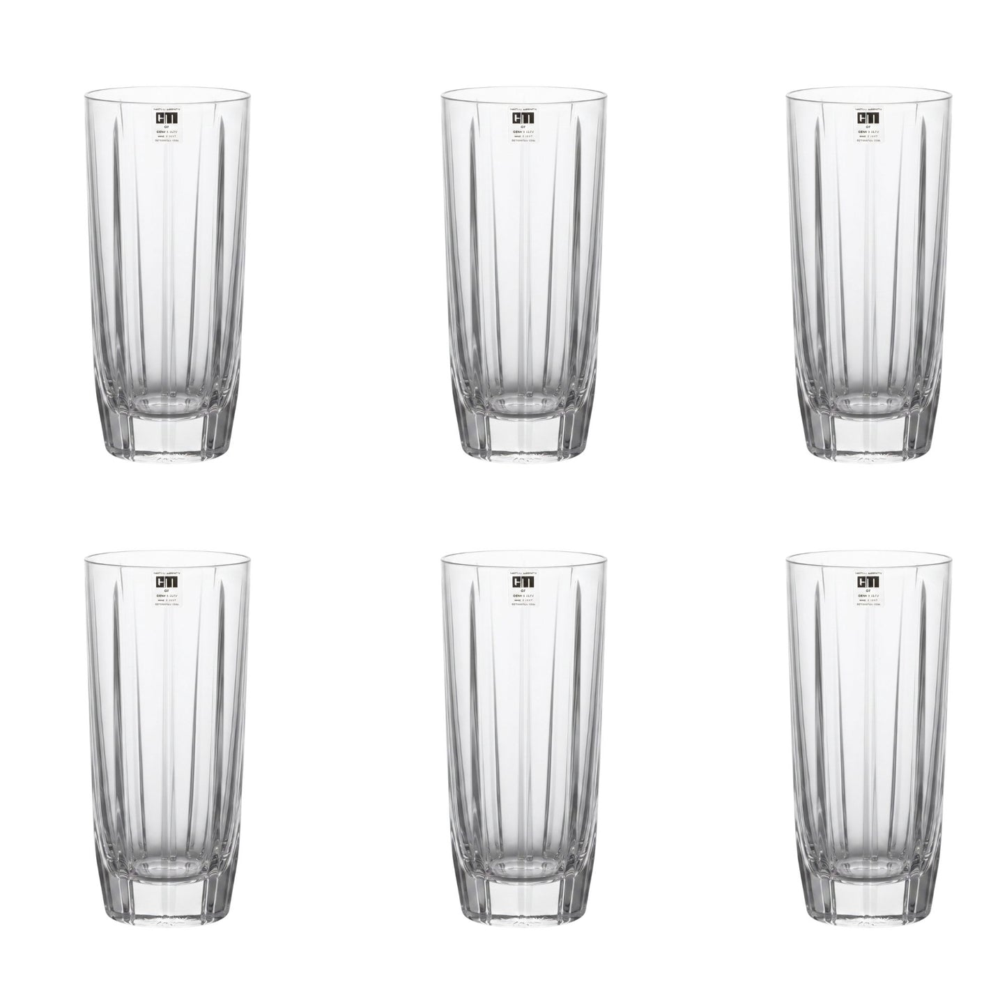 Set 6 Bicchieri Whisky Tagliati Mario Cioni