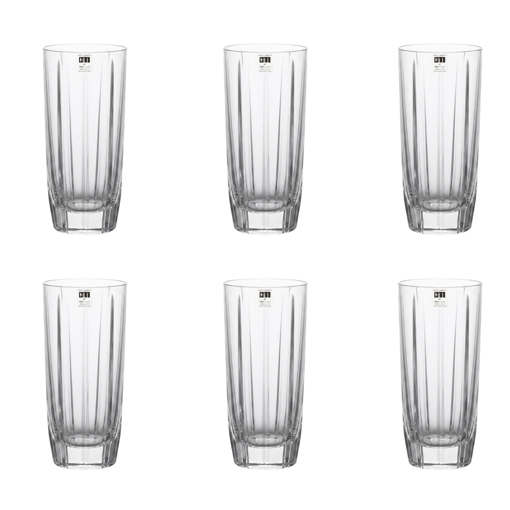 Set 6 Bicchieri Whisky Tagliati Mario Cioni