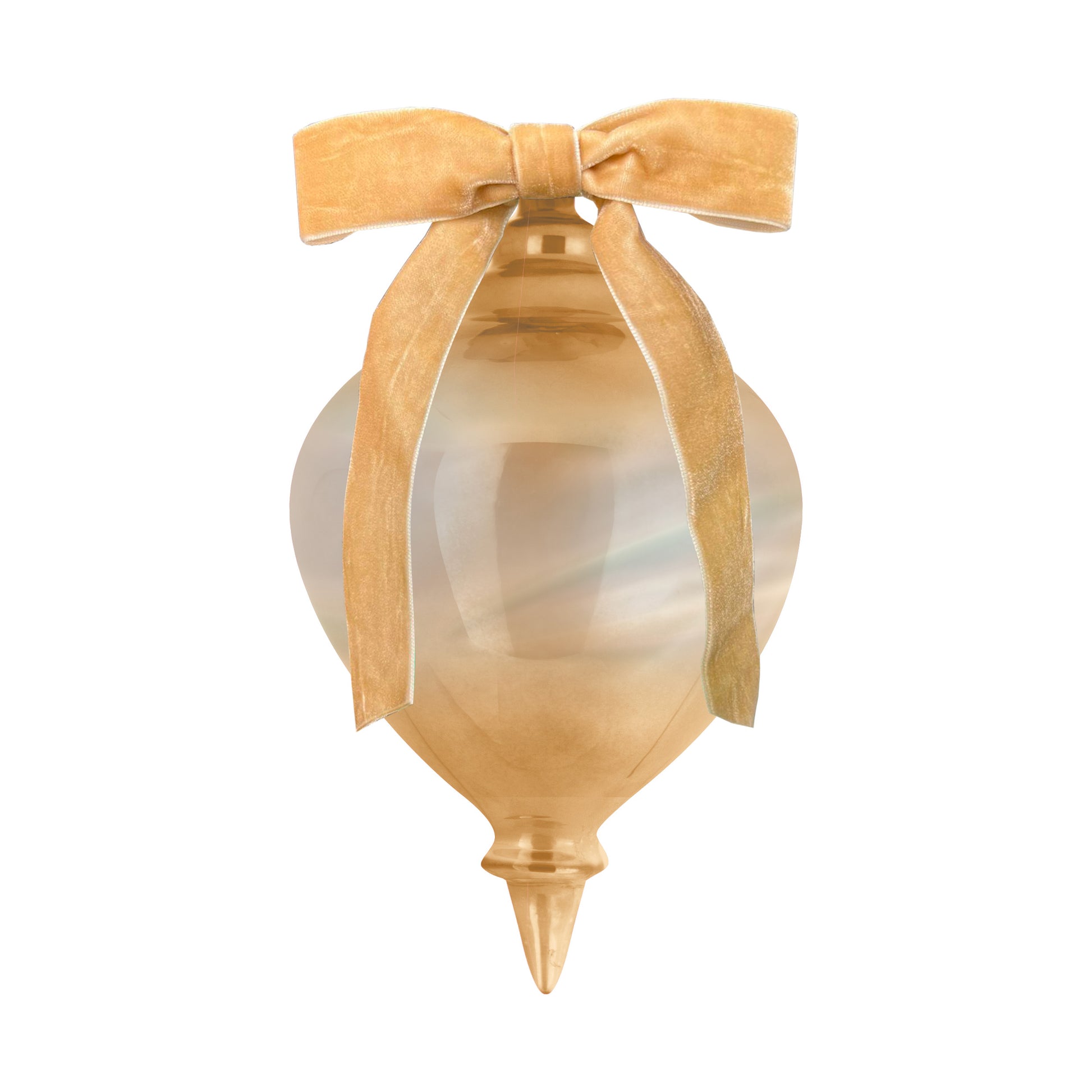 Decorazione Natale Vetro 18 Cm - Oro Baci Milano