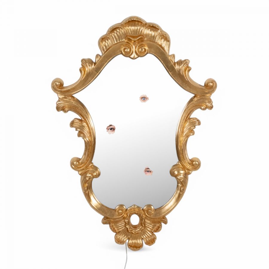 Specchiera Con Cornice In Pu Trilogy Seletti