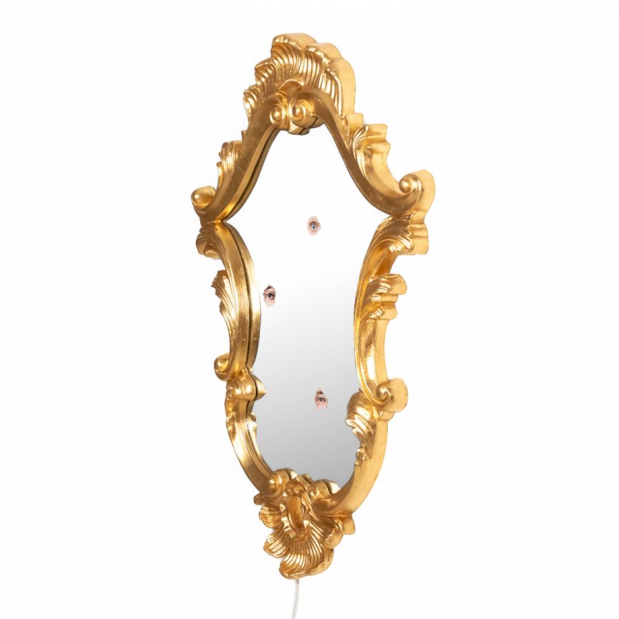 Specchiera Con Cornice In Pu Trilogy Seletti