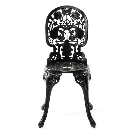 Sedia In Alluminio Industry Collection - Nero