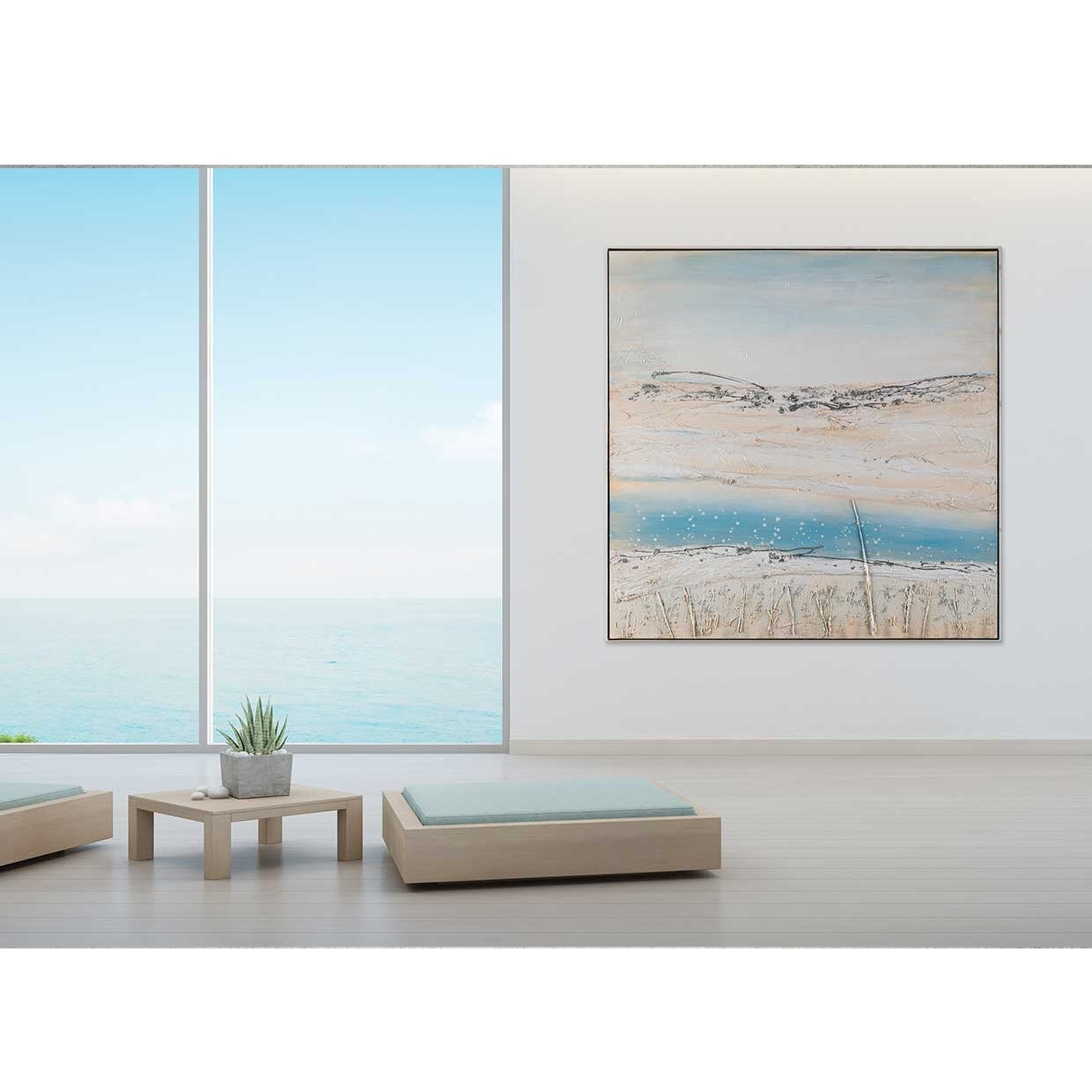 Quadro Beach 100x100 cm Agave Quadri