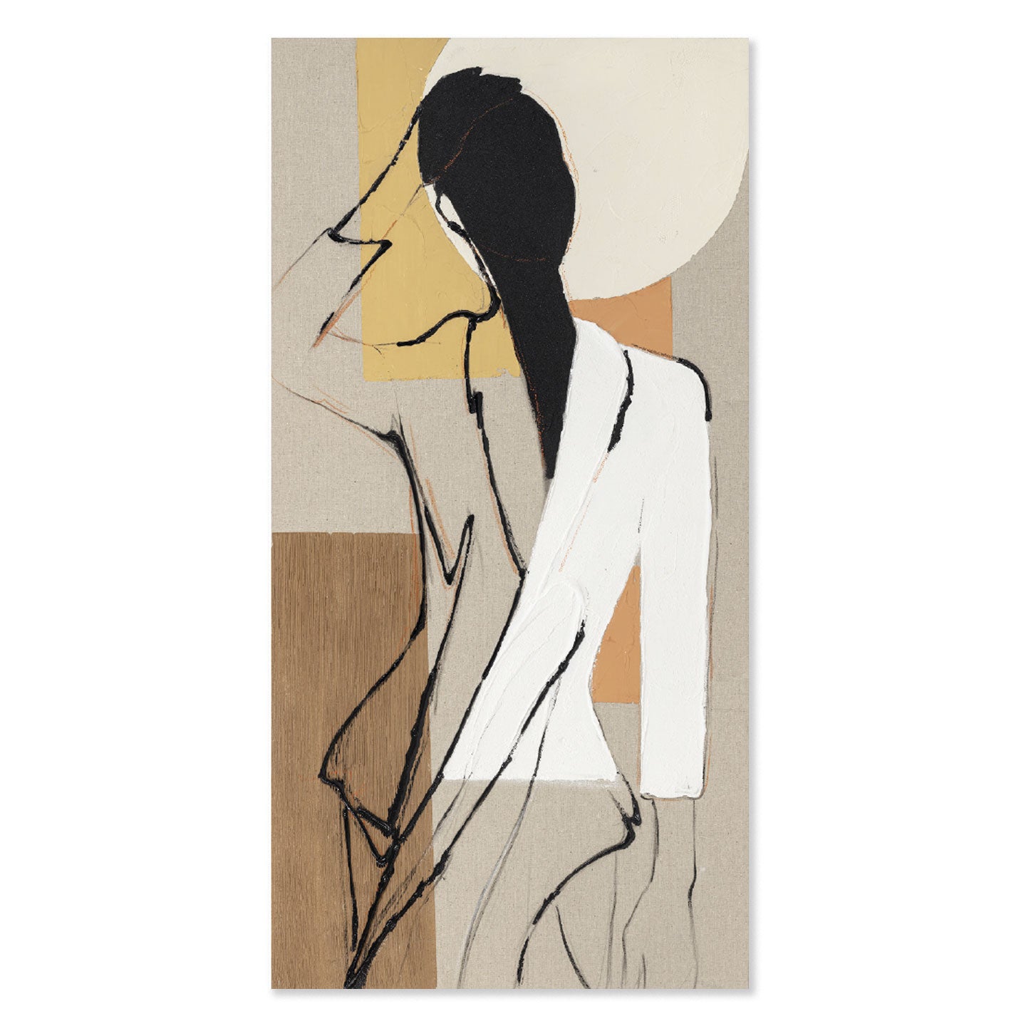 Elegant Shape 2 50x100 cm Agave Quadri