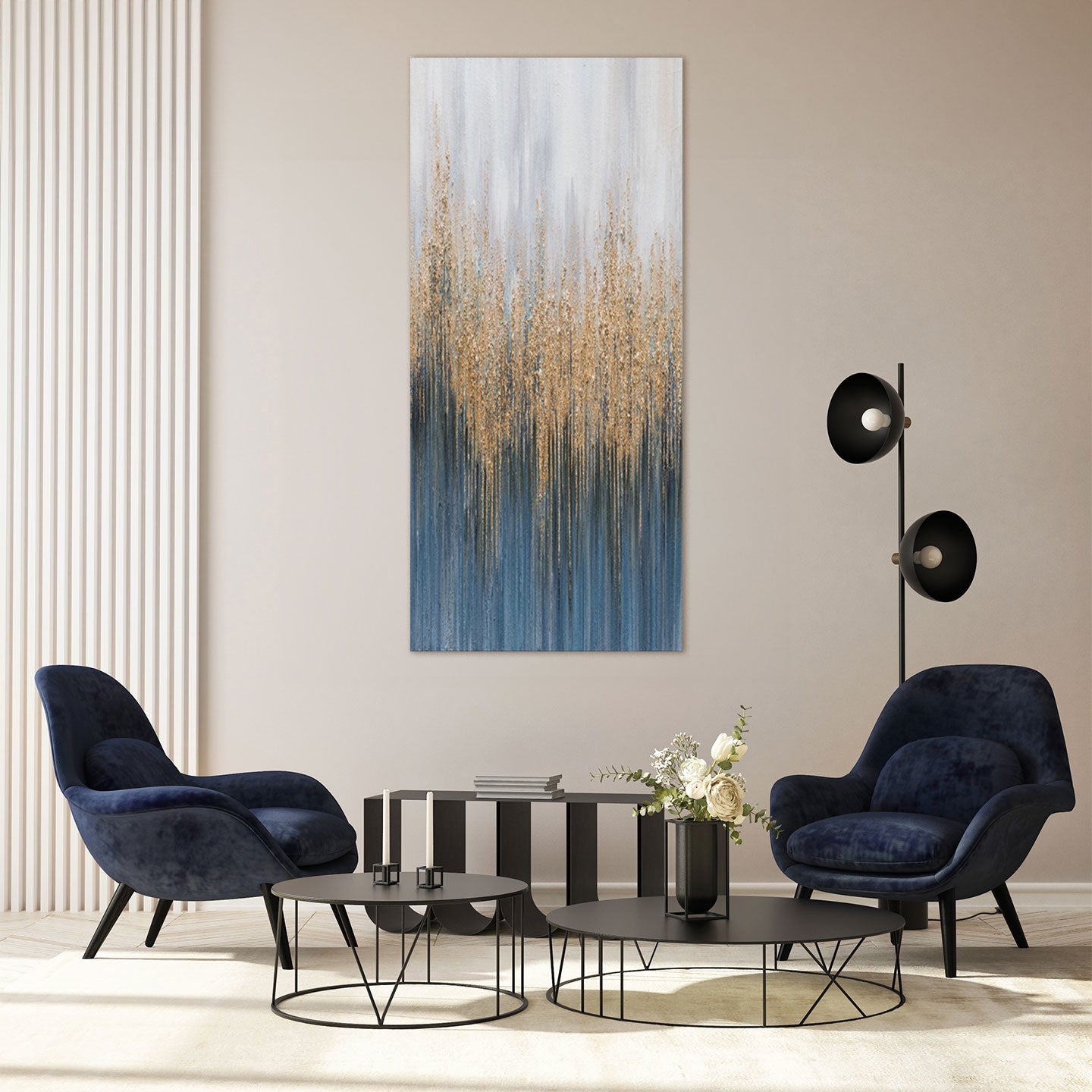 High blue art 70x150