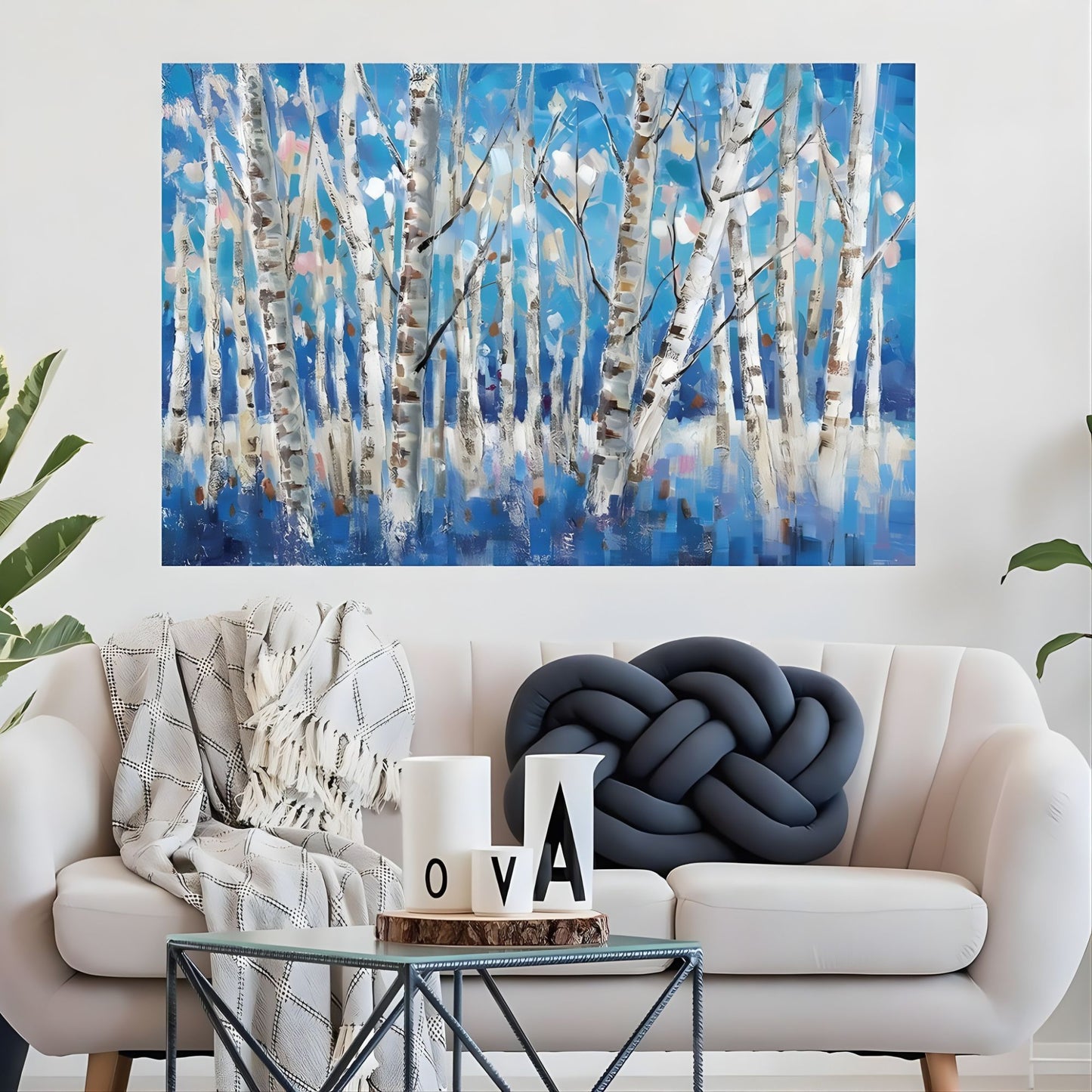 Quadro Dipinto A Mano Chill Forest Agave Quadri