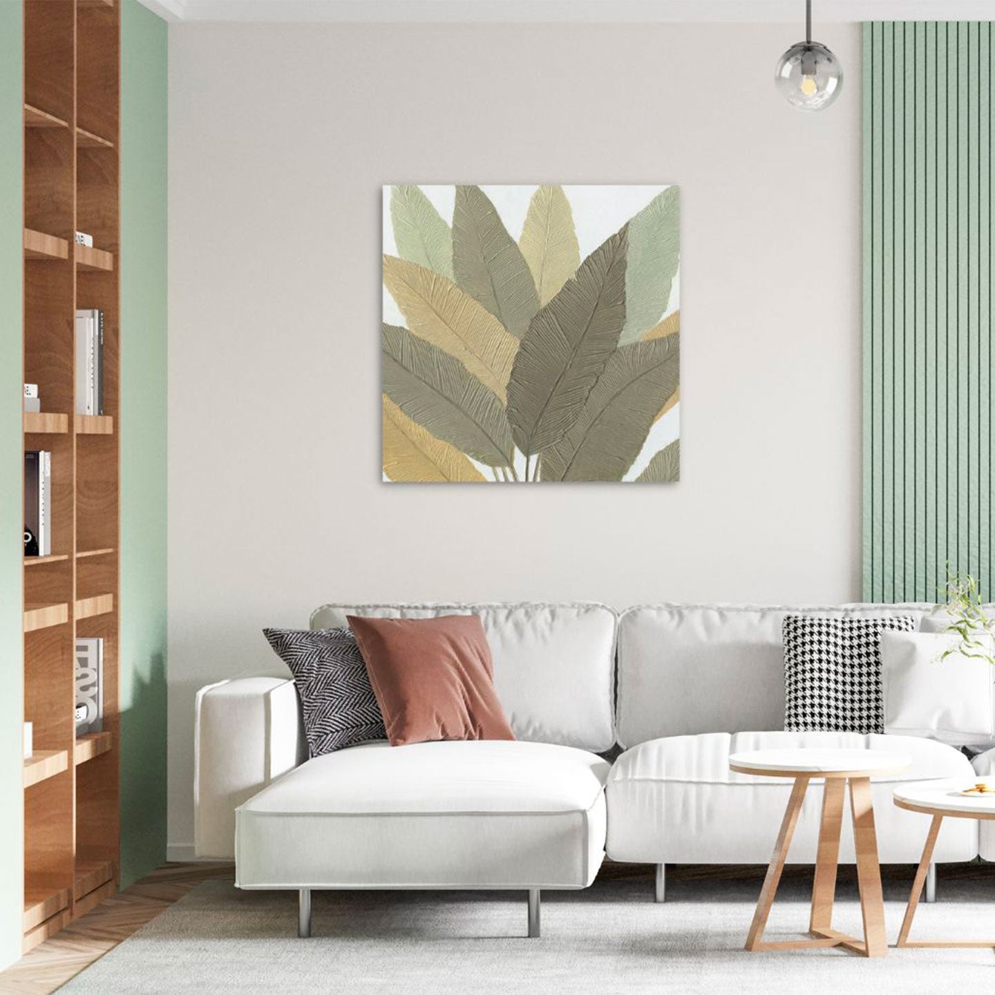 Quadro Calathea 100x100 cm Agave Quadri