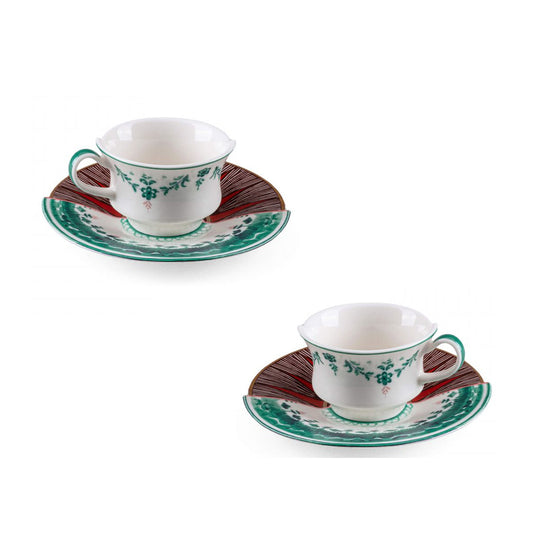 Set 2 Tazzine Da Caffè Con Piattino Hybrid-Chucuito