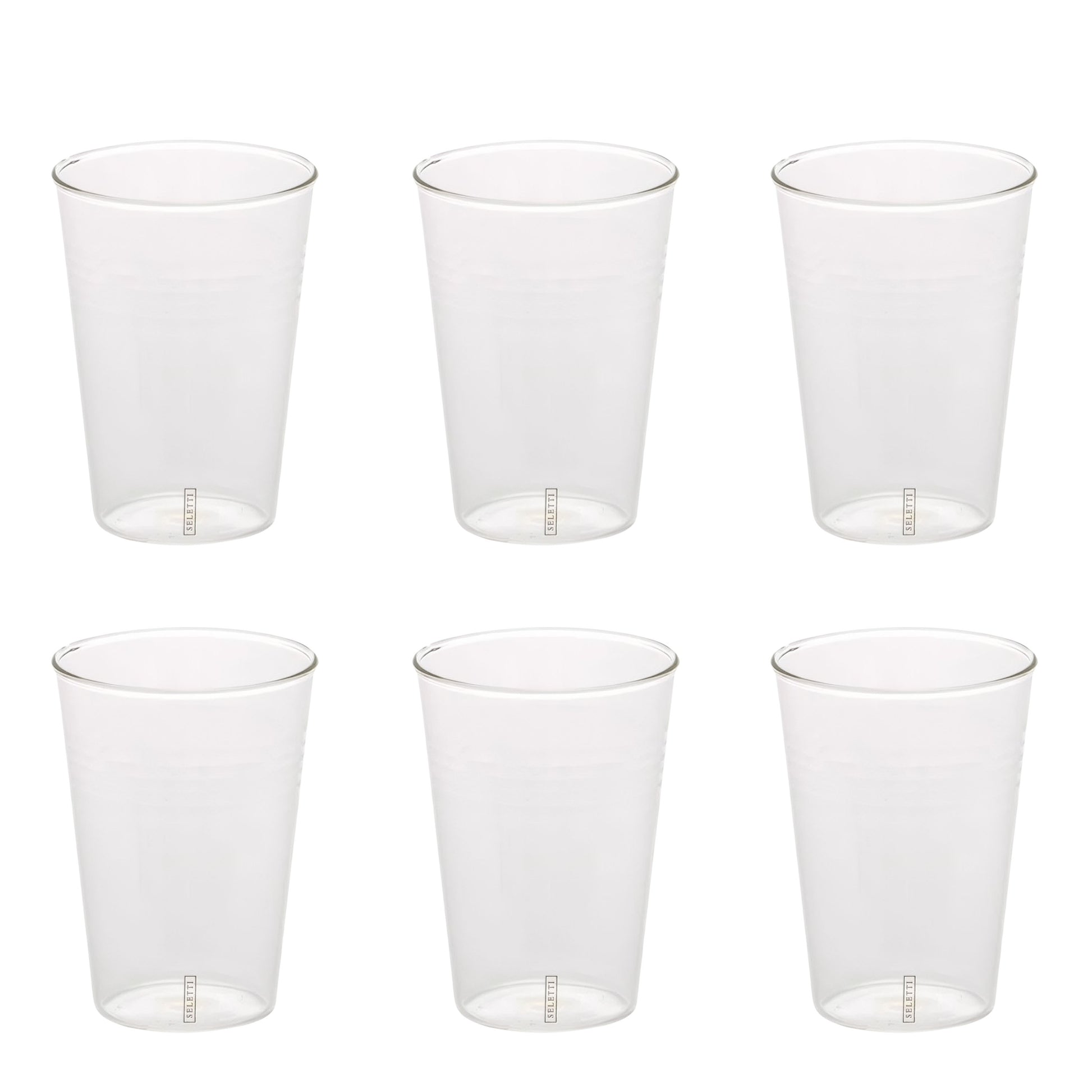 Set 6 Bicchieri In Vetro Si-Glass Seletti