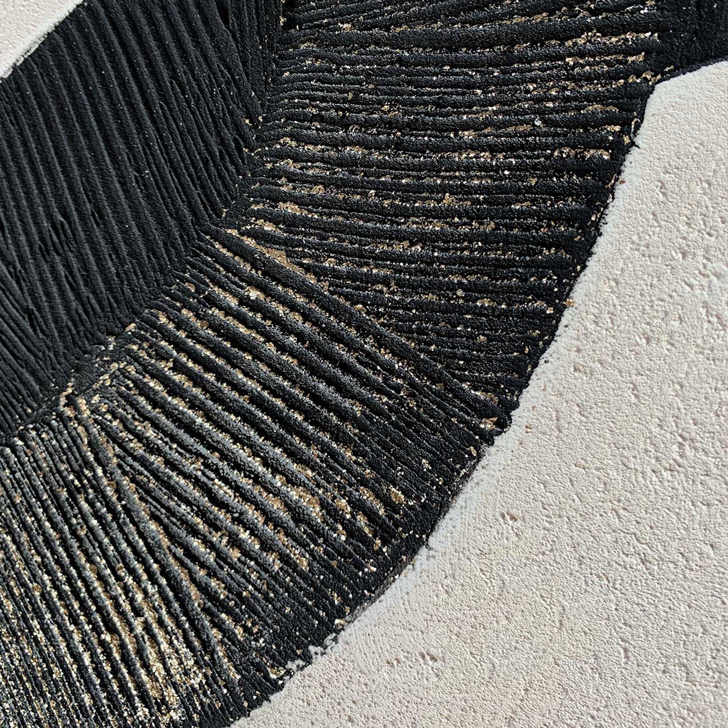 Quadro astratto black lines 80x80cm