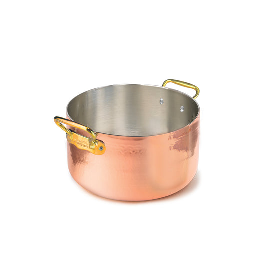 CASS. ALTA RAME ST. MART. 2/M 1907 INOX PVD OTTONE CM. 24 Pentole Agnelli