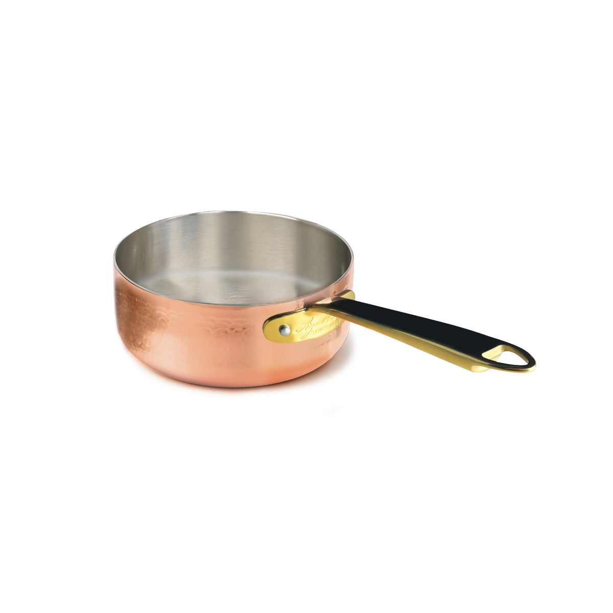 CASS. BASSA RAME ST. MART. 1/M 1907 INOX PVD OTTONE CM. 20 Pentole Agnelli