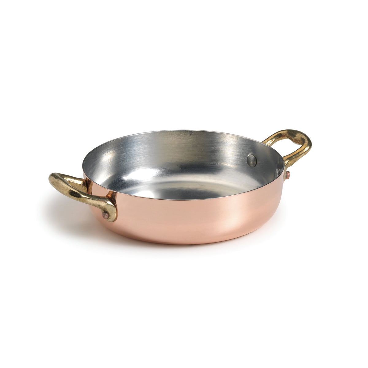 Tegamino servire 2/m rame st. Mart. Cm. 14 Pentole Agnelli