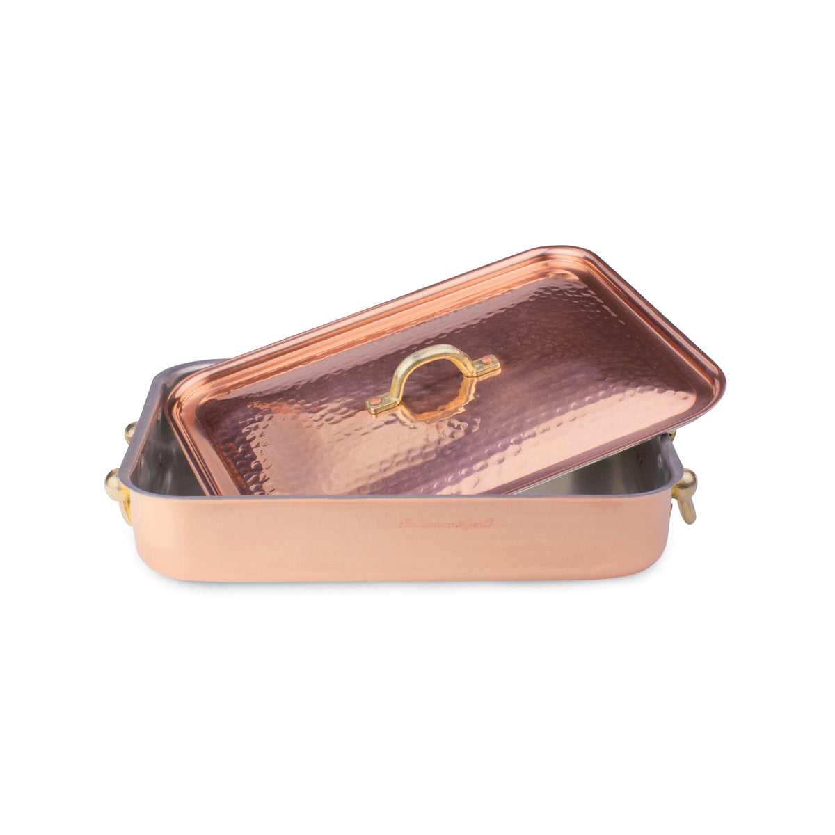 Rostiera +cop. Rame st. Mart. Cm. 36x26 Pentole Agnelli