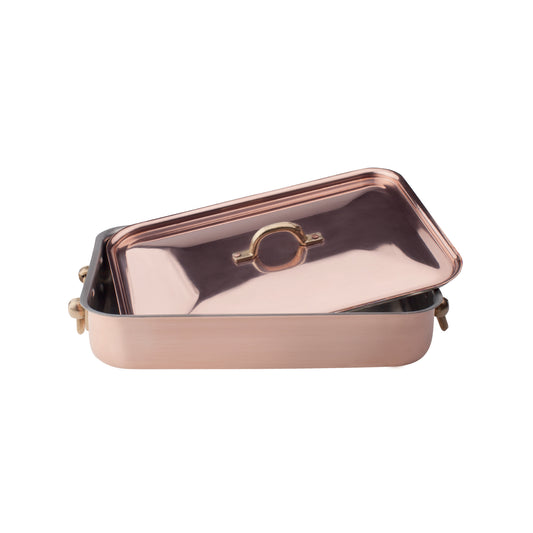 Rostiera+cop.rame st.cm.32x23 Pentole Agnelli