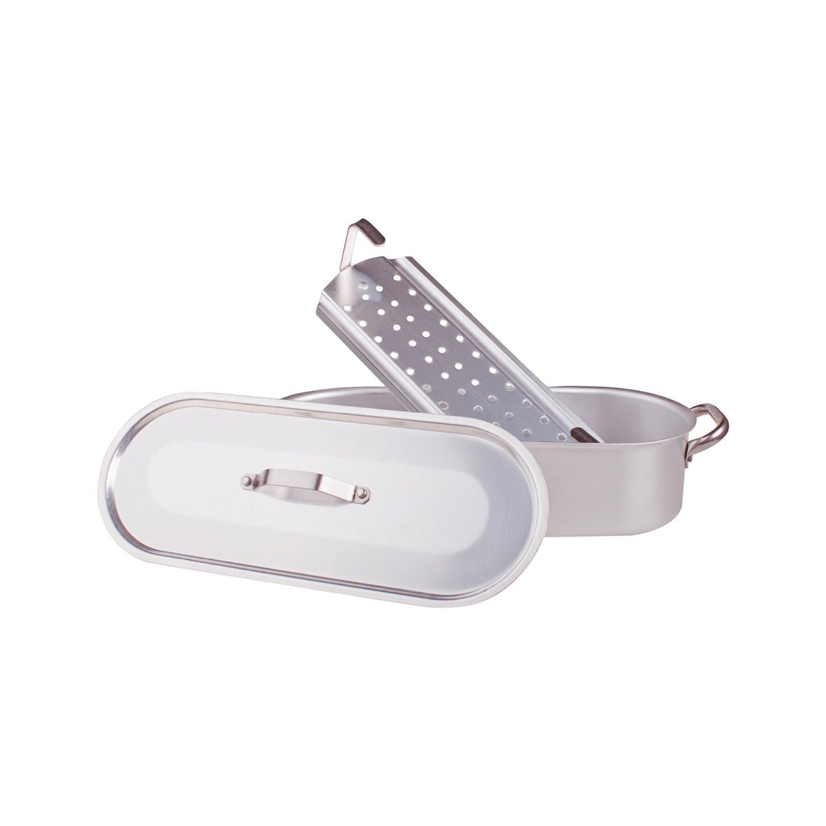 Pesciera +cop. +gri. 2/m all. Al. Cm. 50 Pentole Agnelli