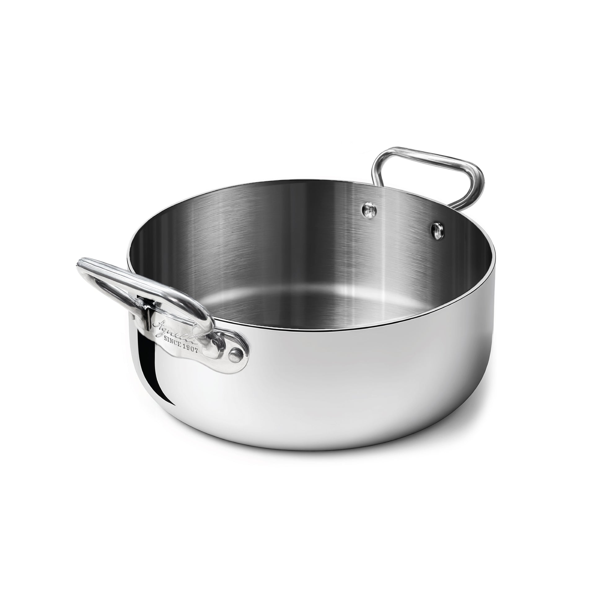 Casseruola bassa aluinox 1907 2/m cm 32 Pentole Agnelli