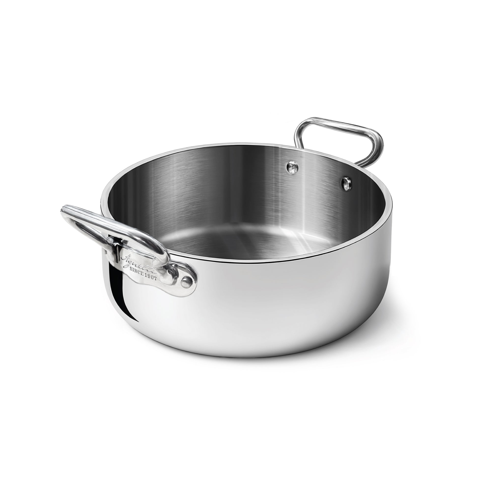 Casseruola bassa aluinox 1907 2/m cm 24 Pentole Agnelli