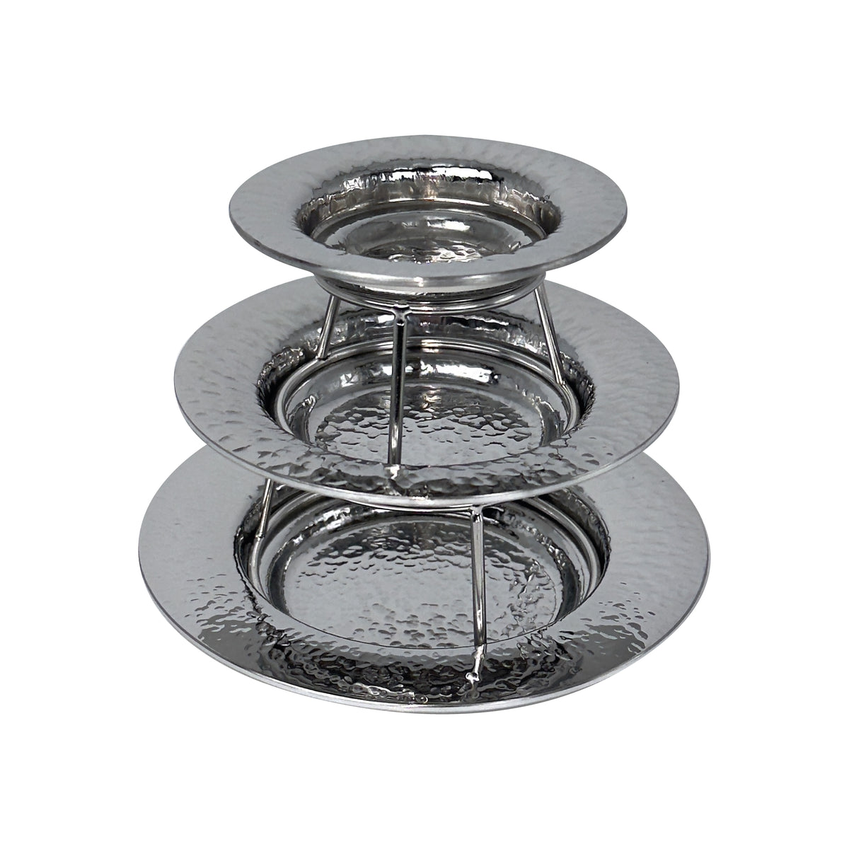 KIT A SERVIRE ALUMPLATE 3PLY CM 05-07-09 CON 2 ALZATINE IN ACCIAIO Pentole Agnelli