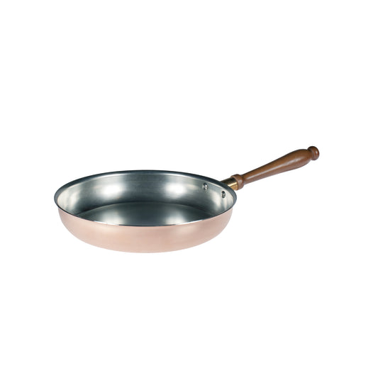 Padella leggera rame 1/m legno cm 28 Pentole Agnelli