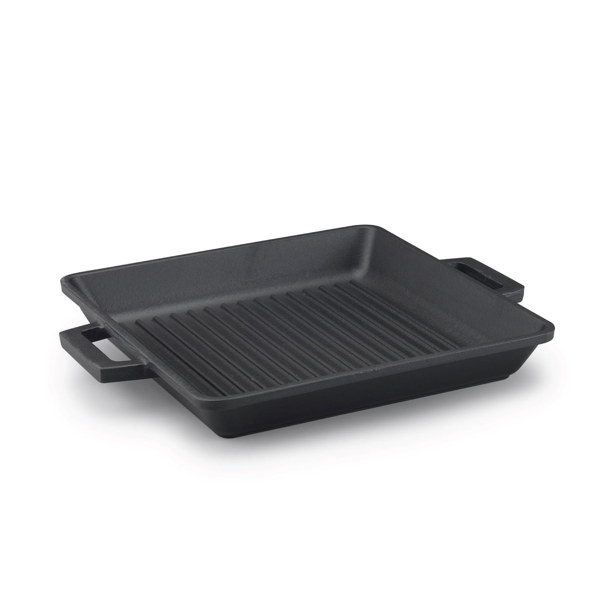 Griglia cm 26x32 - 2 maniglie in ghisa - matt black Pentole Agnelli