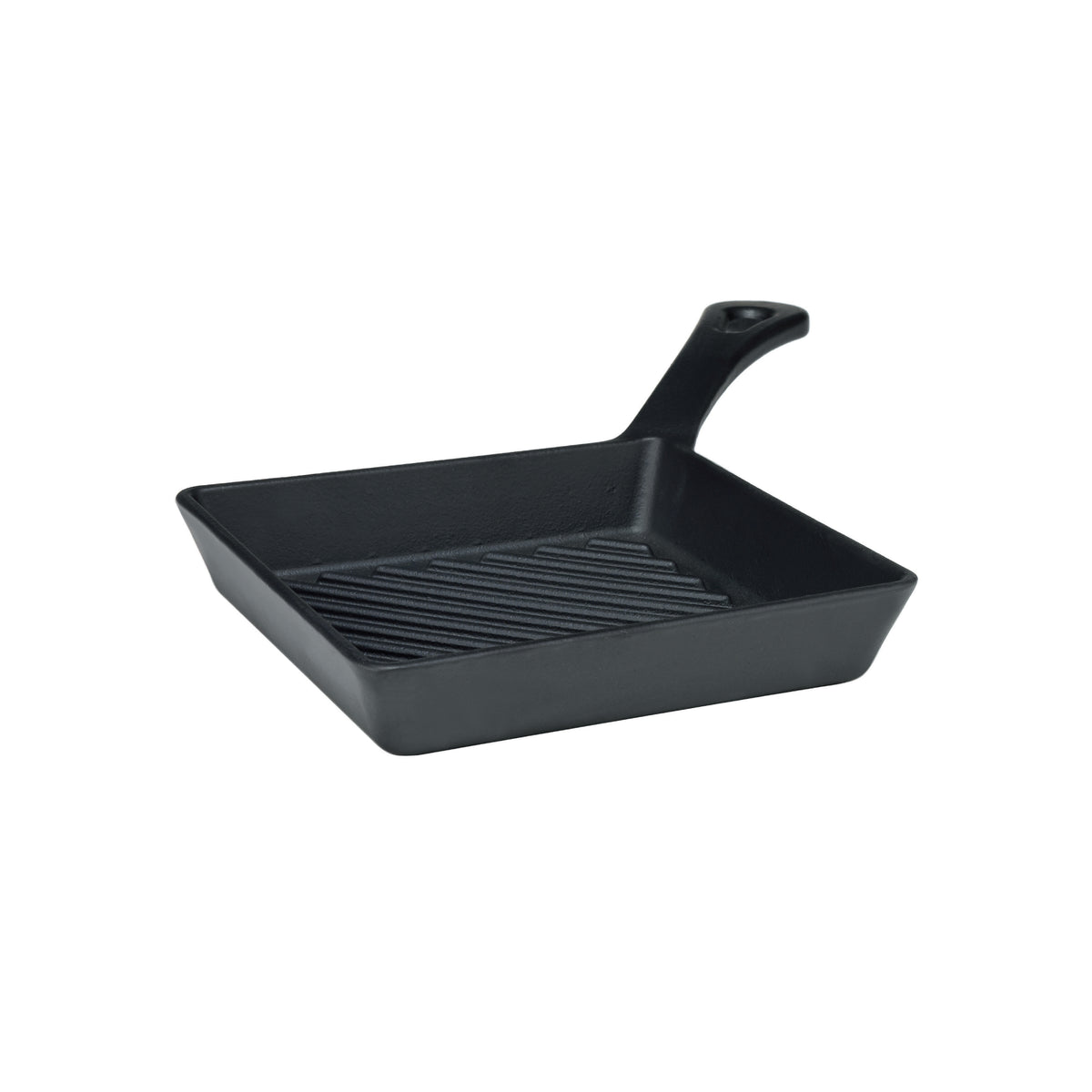 Mini griglia cm 16x16 - manico in ghisa - matt black Pentole Agnelli
