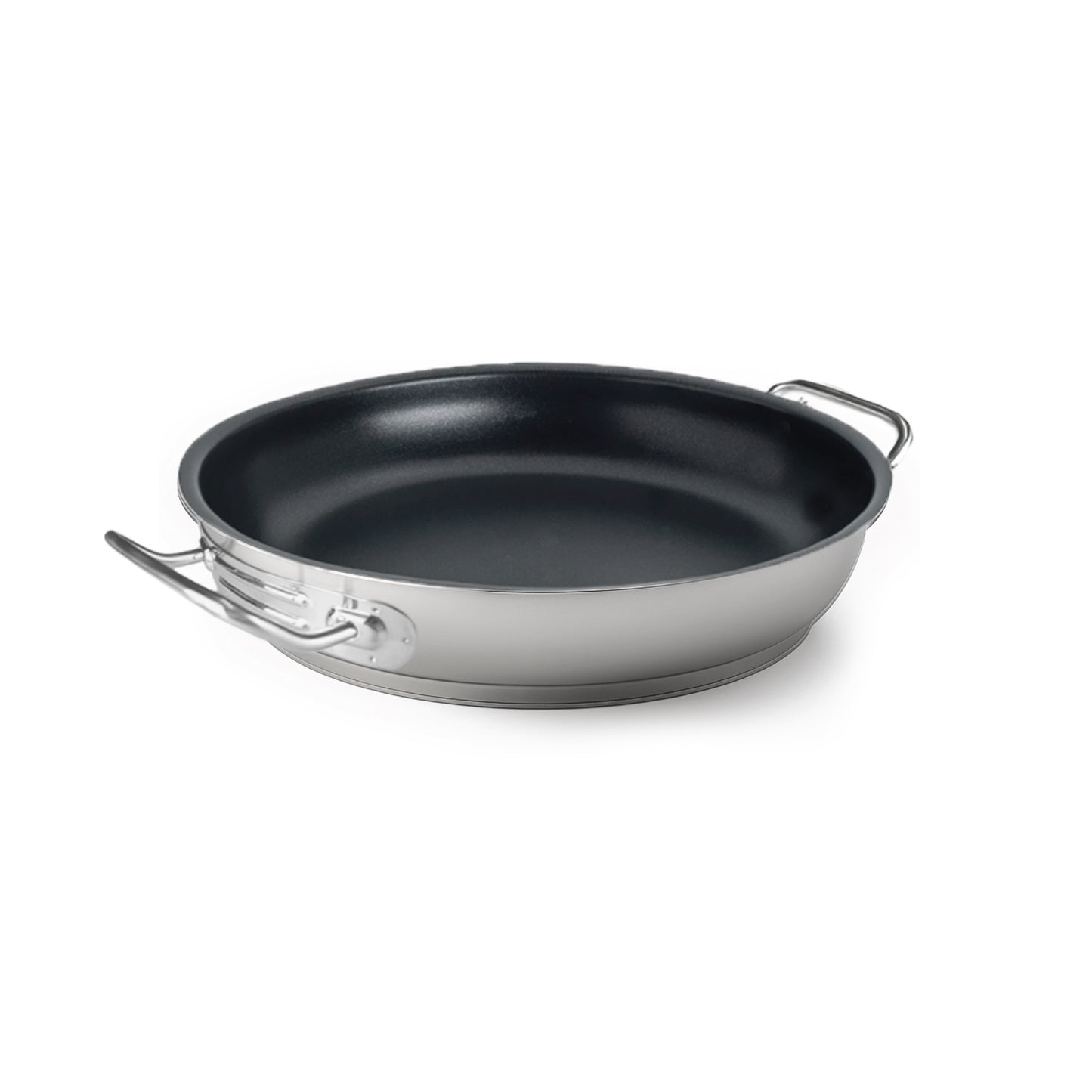 Tegame. Ant. 2/m inox 18/10 cm. 20 interno platinum Pentole Agnelli