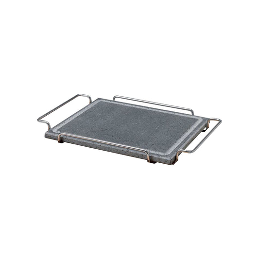 Pietra rettangolare cm 25 x 30 c/supporto acciaio inox 18/10 Pentole Agnelli