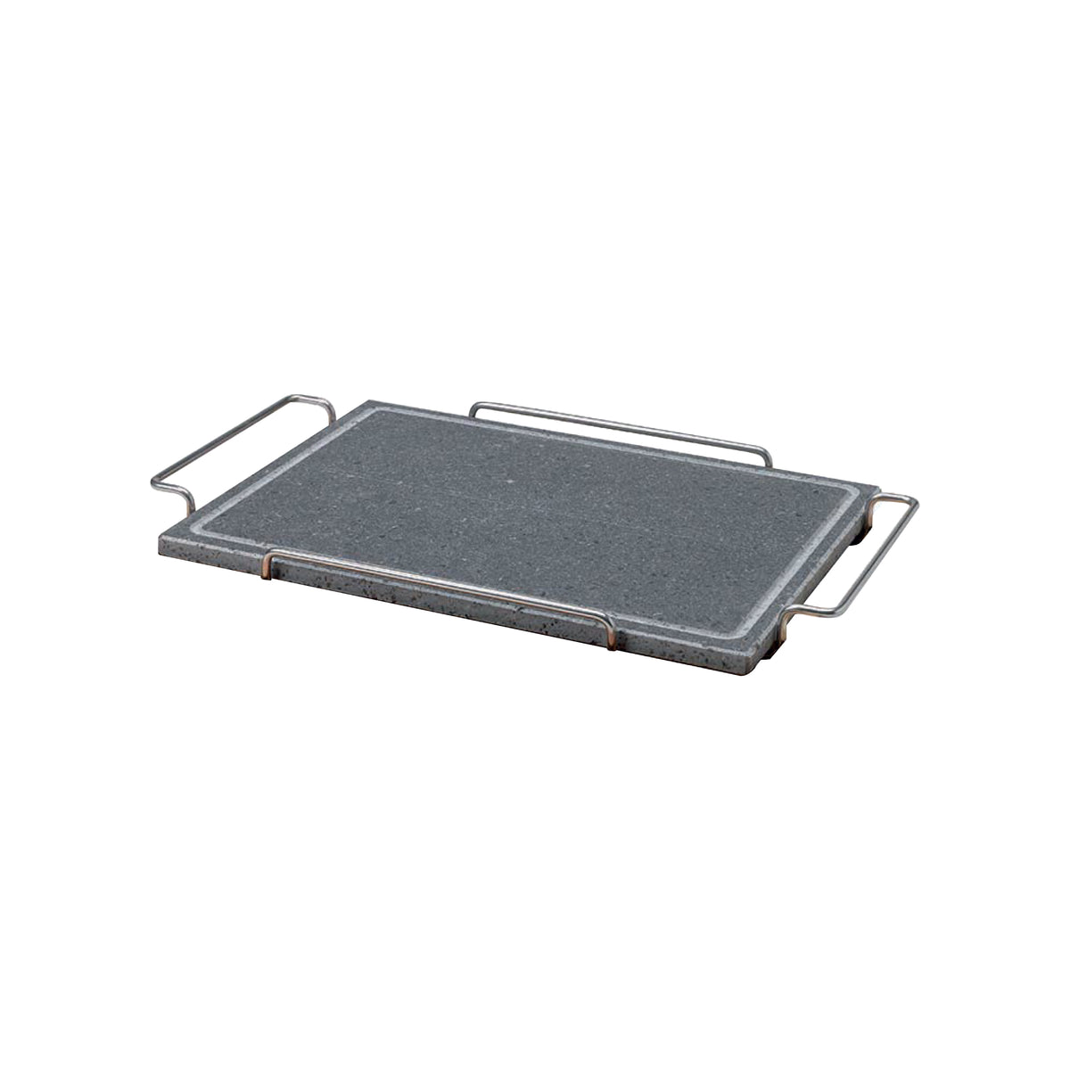 Pietra rettangolare cm 29 x 40 c/supporto acciaio inox 18/10 Pentole Agnelli