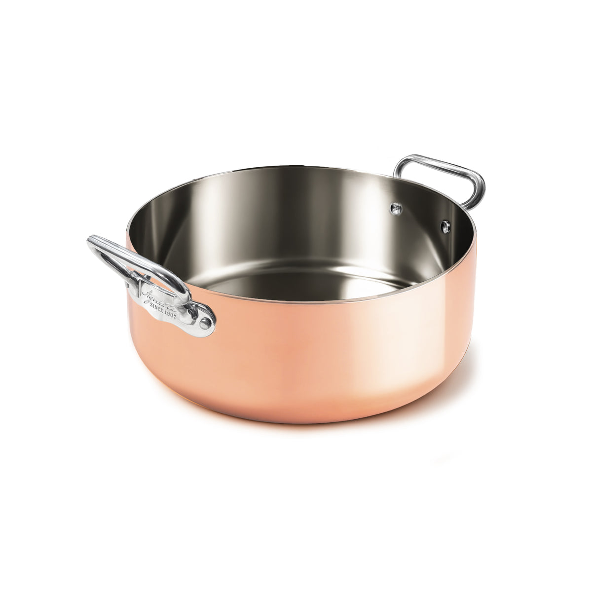 CASSERUOLA BASSA 2/M COPPER 4 INDUZIONE CM 24 Pentole Agnelli