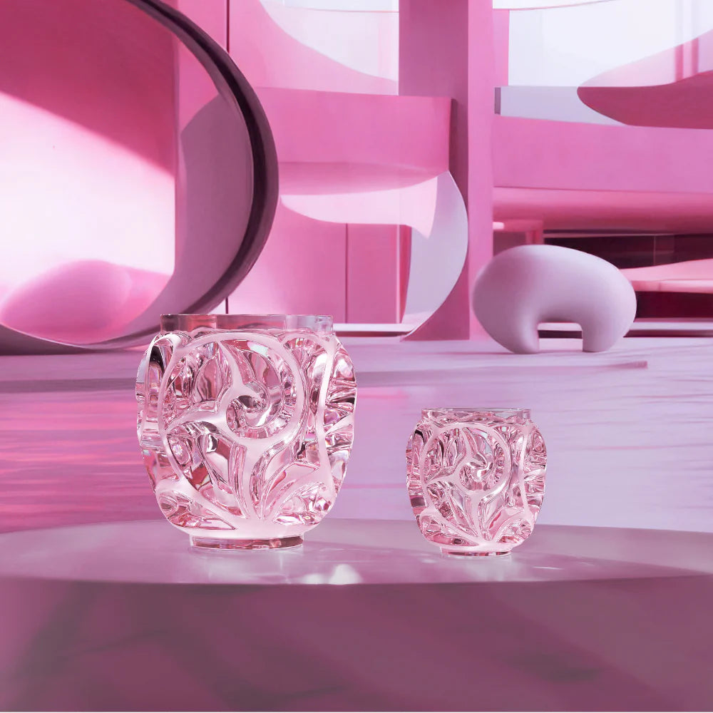Vaso Tourbillons Cristallo rosa