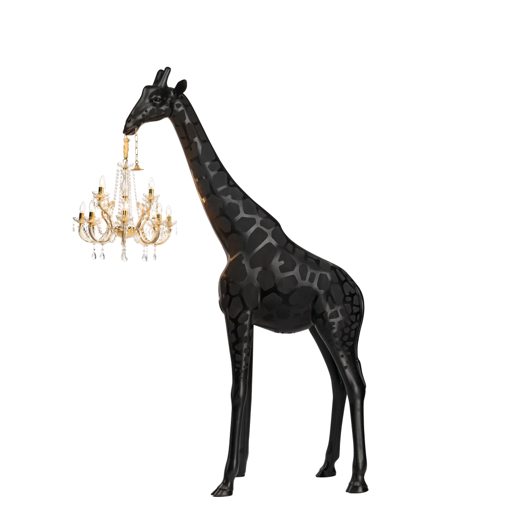 Giraffe in Love Lamp M - Indoor Black