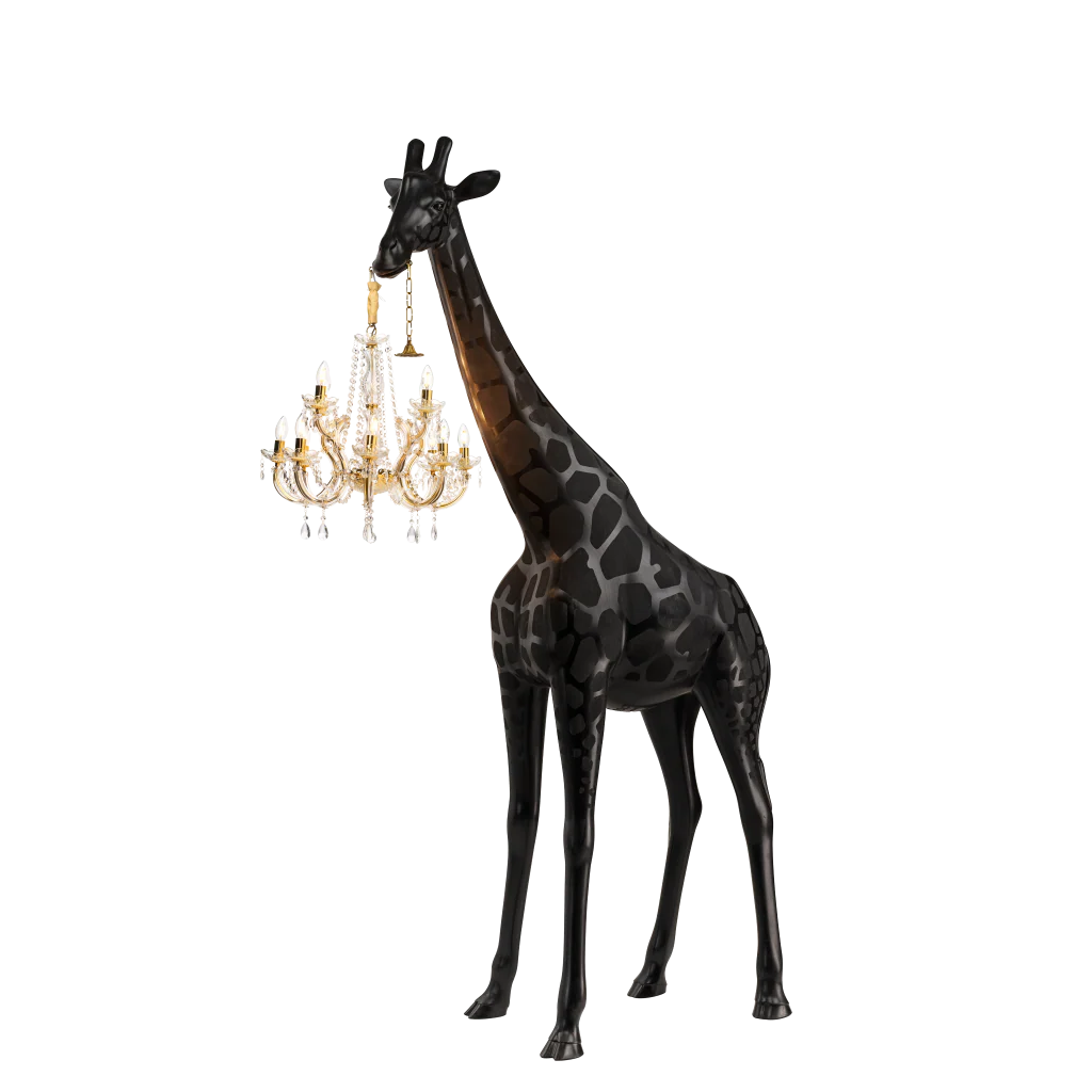 Giraffe in Love Lamp M - Indoor Black