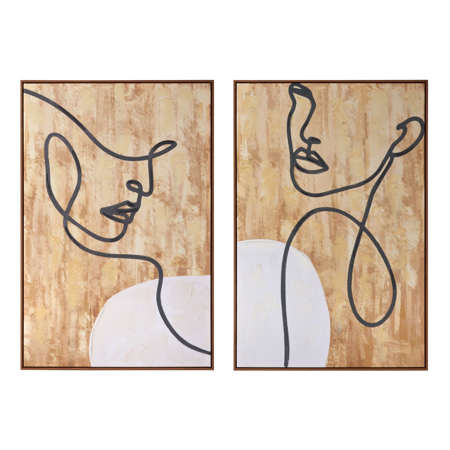 Quadro 80x120 con cornice - set 2 pz