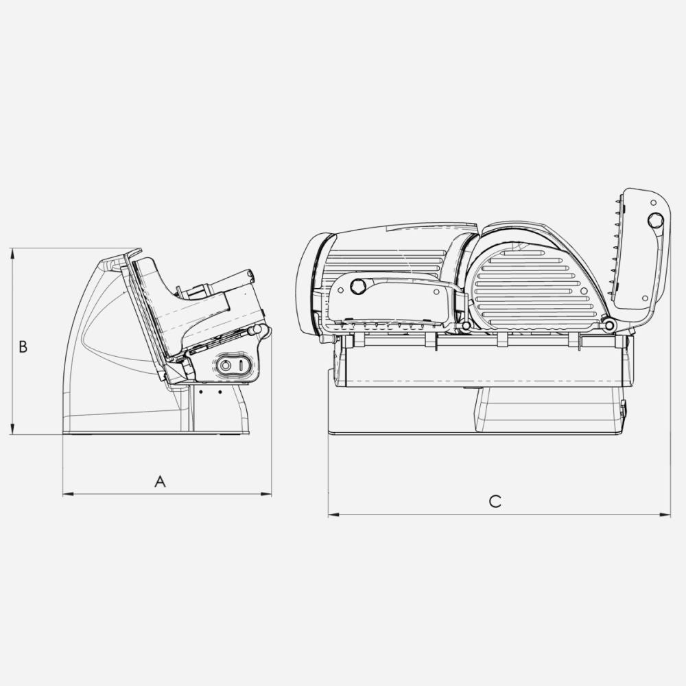 Affettatrice domestica Home Line 200 Plus MATTE Rosso