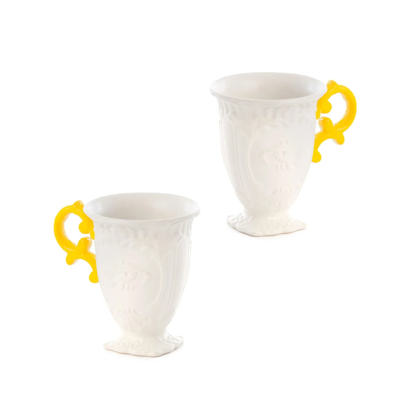 Set 2 Tazze I-Wares Manico Giallo