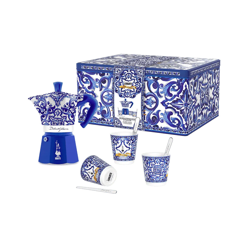 Set Moka 6 tazze 3 bicchierini e 3 palette