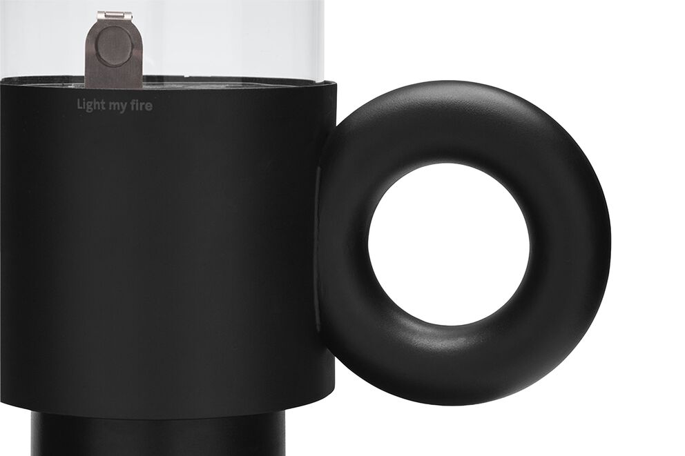 Lampada a olio da esterno Flamtastique nero
