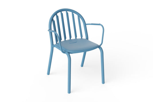 Sedia da giardino con braccioli Fred's blu