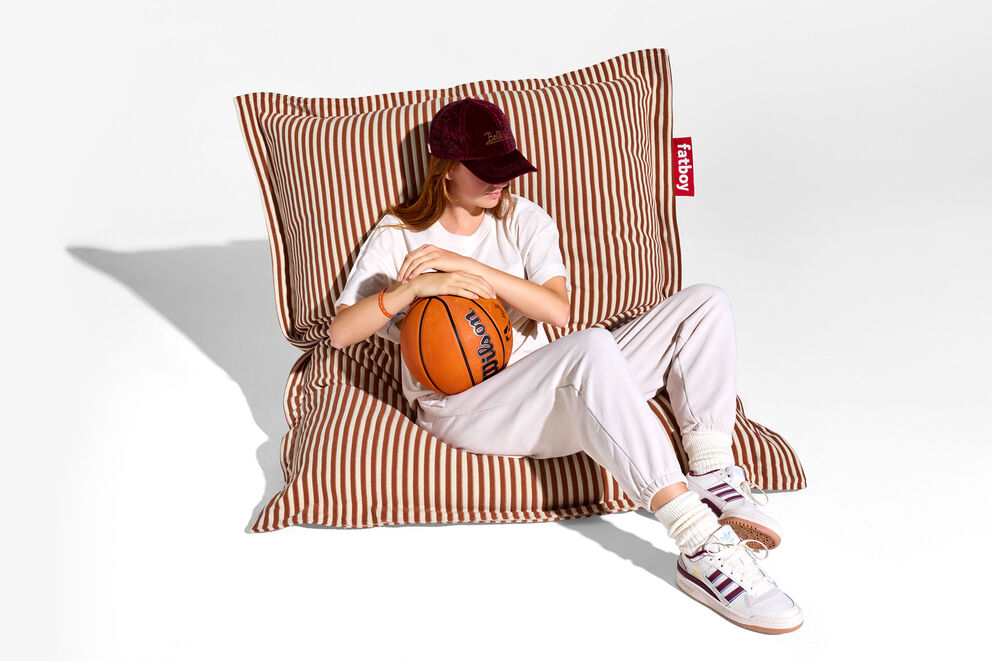 Original Slim Terry Poltrona sacco in spugna, Cognac Creme