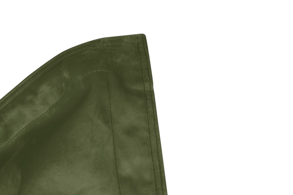 Original Slim Velvet Pouf in velluto, verde