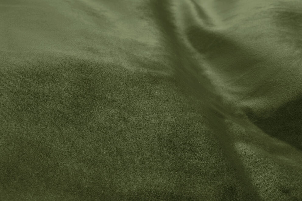 Original Slim Velvet Pouf in velluto, verde