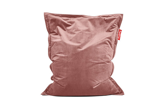 Original Slim Velvet Pouf in velluto, rosa