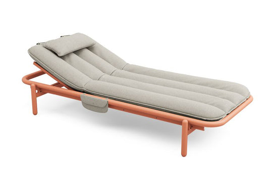 Lettino prendisole Daybed da esterno terracotta
