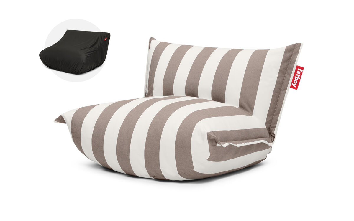 Poltrona lounge da esterno BonBaron Stripe Cacao