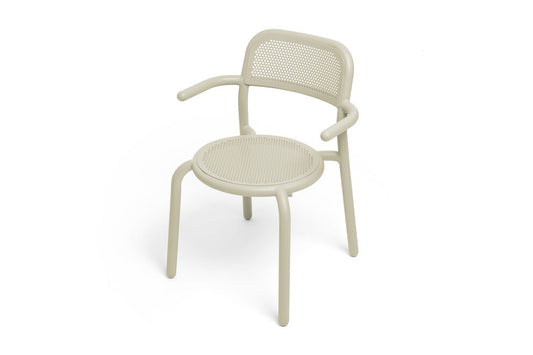 Sedia da giardino con braccioli Toní beige